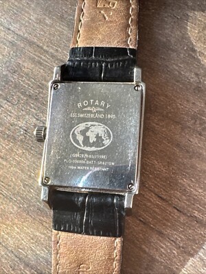 Rotary Switzerland 1895 Silver Plated Watch Unisex Dolphin