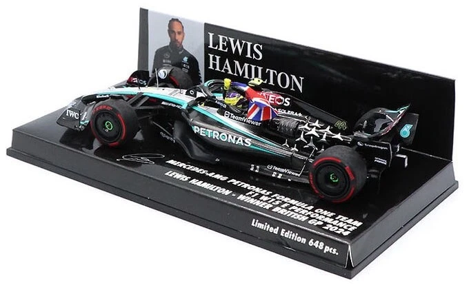 Minichamps Mercedes-AMG W15 Winner British GP 2024 - Lewis Hamilton 1/43 Scale - Image 3 of 4