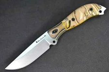 Busse Custom RadioActive Mean Street  .17" Satin INFI, G-rexed Sea Shell Handle