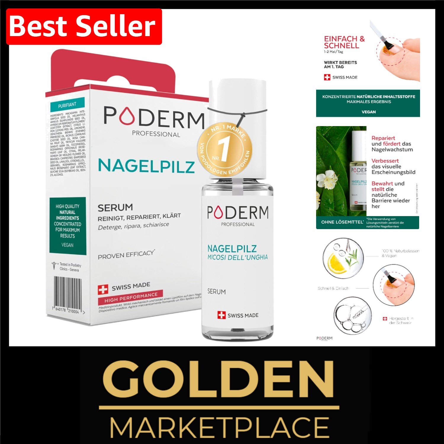 Poderm - Nagelpilz-behandlung | Revitalisierender | Professionelle