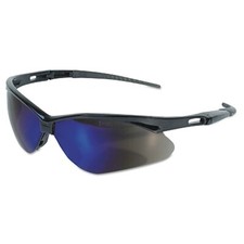 V30 Nemesis Safety Glasses, Blue Mirror, Polycarbonate Lens 1 Pair