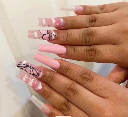 🩷Self Branded 24 PCS Press-On Nails, Includes Manicure Kit🩷