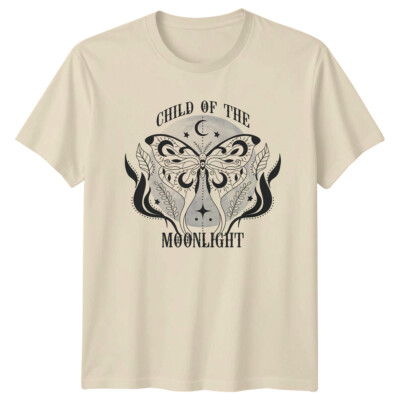 Child Of The Moonlight Moth Celestial Boho Magic T-Shirt