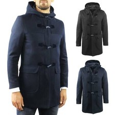 Montgomery Uomo Invernale con Cappuccio Made in Italy Cappotto con Alamai
