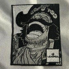 One Piece Gol D Roger He Laughed Iron On Embroidery Patch Anime Manga Jacket