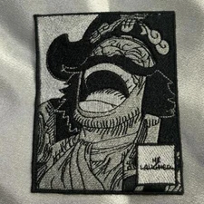 One Piece Gol D Roger He Laughed Manga Iron On Embroidery Patch