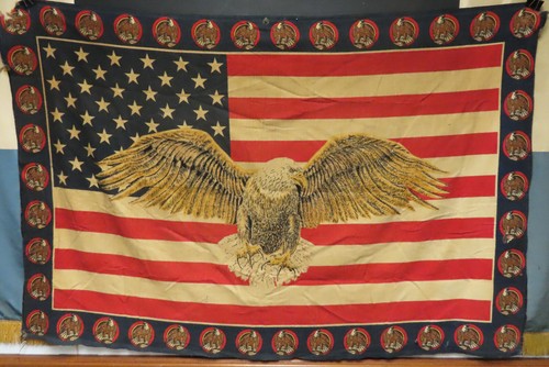 DE COLECCIÓN RARA BANDERA AMERICANA/ÁGUILA - Imagen 2 de 10