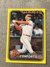 2024 Topps Series 2 - #504 Michael Conforto - Yellow Variation - SF Giants