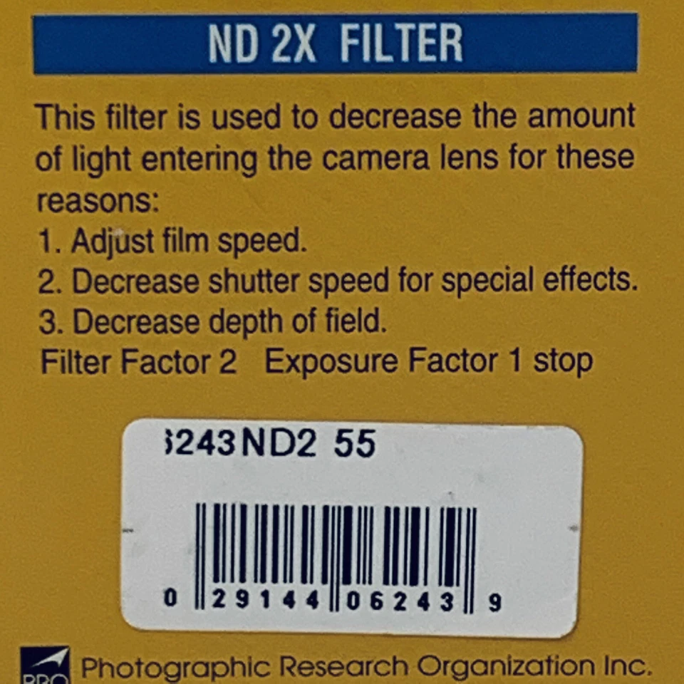 Promaster 55mm ND 2X filter Japan - Image 4 of 4