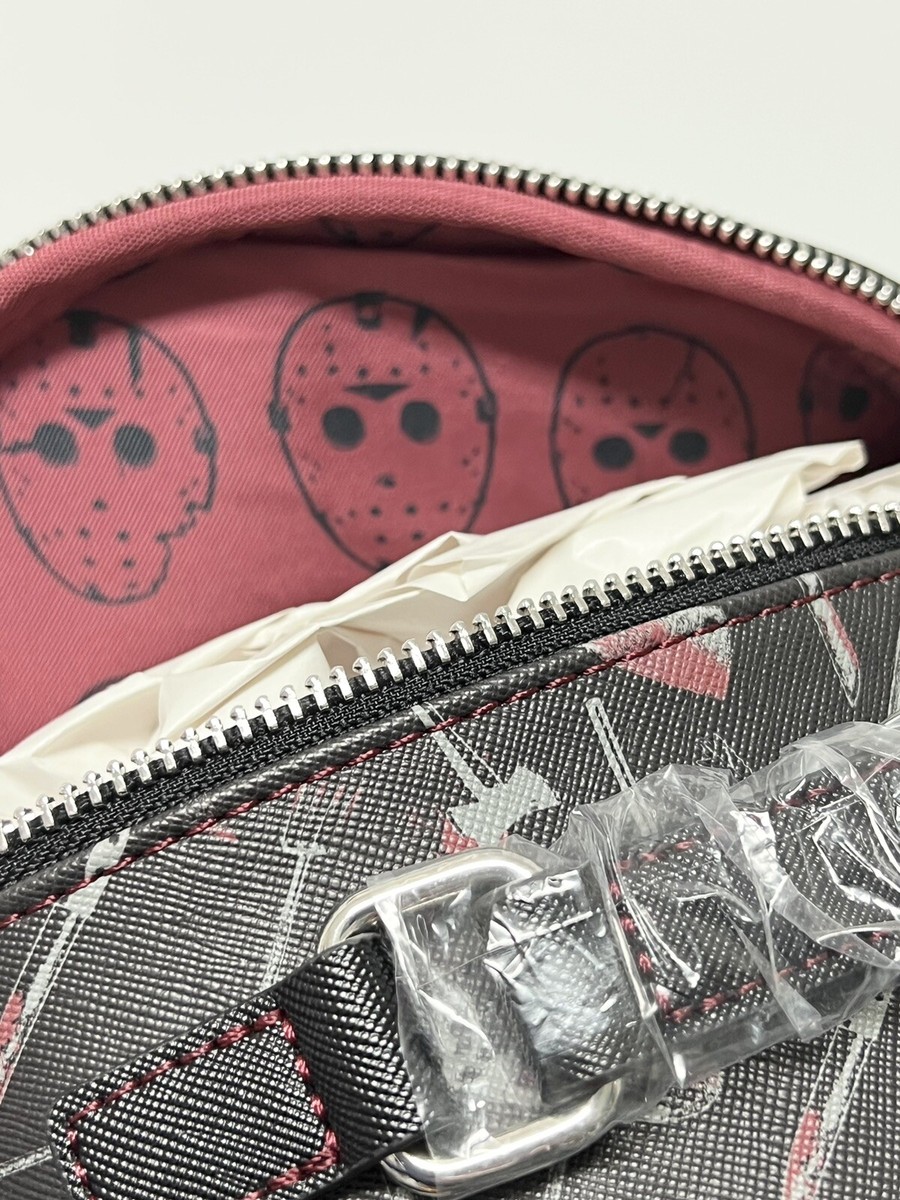 Friday The 13th Jason Mask 11 Mini Backpack With Pull Out Meat Cleaver  Coin Purse