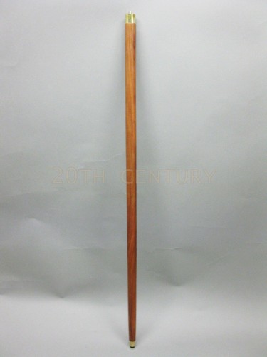 Bastone da passeggio palissandro sheesham legno senza manico stile vittoriano 93 cm - Foto 7 di 7