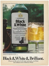 Vintage Print Ad Black & White Buchanan's Scotch Whisky - Dec 1976