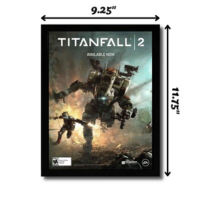 PS4 TITANALL2  非売品ゲームポスター 2016 Titanfall 2 Framed Print Ad/Poster PS4 Xbox One PC Original