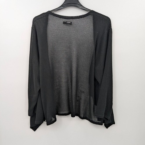 Volcom Open Knit Wrap Sweater Women Size 18W Open Front Asymmetrical Minimalist