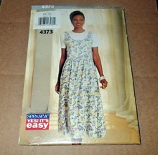 BUTTERICK SEE & SEW PATTERN 4373 ~ MISSES JUMPER / DRESS  ~ SIZES 16 18 20 22