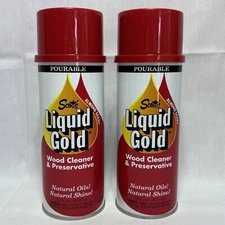 Lot of 2 Scott’s Liquid Gold Wood Care Nourishes to Protect Almond Scent, 14 oz