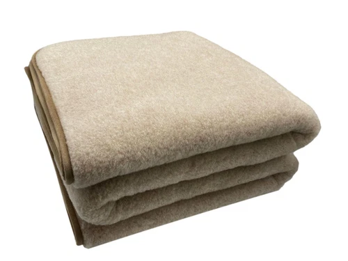 Wolldecke Lama Alpaca 20% Alpaca Wolle 80% Merino Wolle, Schurwolldecke (180x... - Bild 4 von 6