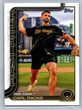 Carl Radke 2025 Topps Series 1 First Pitch #FP-6 Pirates Baseball Card