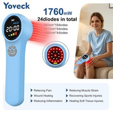 1760mW Red Near Infrared Laser Therapy Device for Wound Healing and Pain Relief