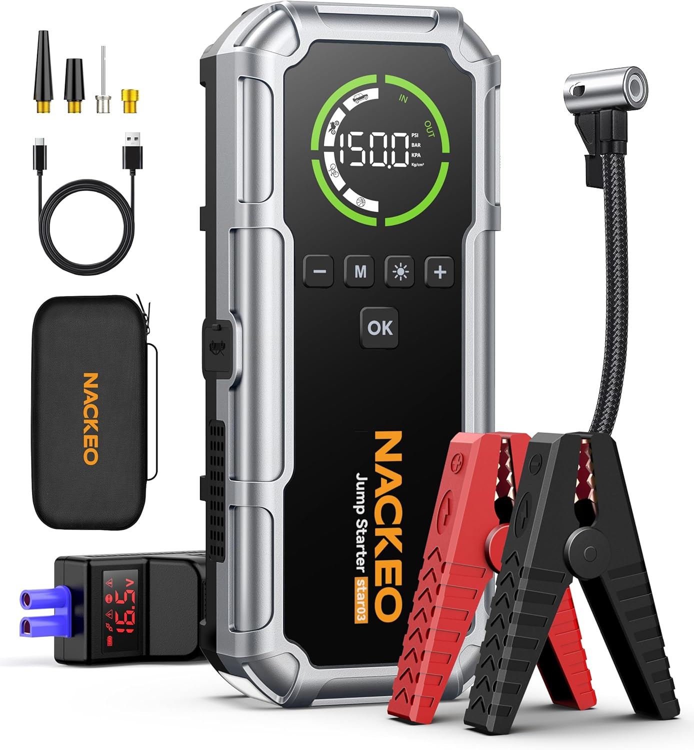 Booster batterie voiture autonome pour résoudre les pannes de froid hivernal