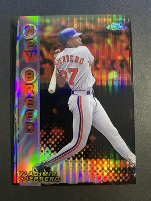 1999 Topps Chrome New Breed Refractor Vladimir Guerrero Card #NB8 Hall of Famer