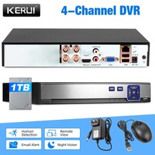 4CH 6-in-1 DVR H.265 1080P CCTV Video Recorder Built-in 1TB HDD Remote View