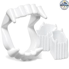 Halloween Vampire Fangs 12 Count White Plastic Teeth Costume Party Supplies