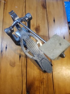 WFL Ludwig Speed King Vintage Kick Bass Drum Pedal W/ Triangle Beater