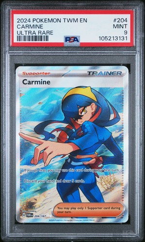 Carmine graded PSA 9 for sale on eBay