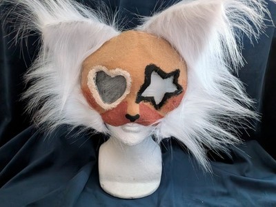 Katze Therian Cosplay Maske - Handarbeit & Unikat