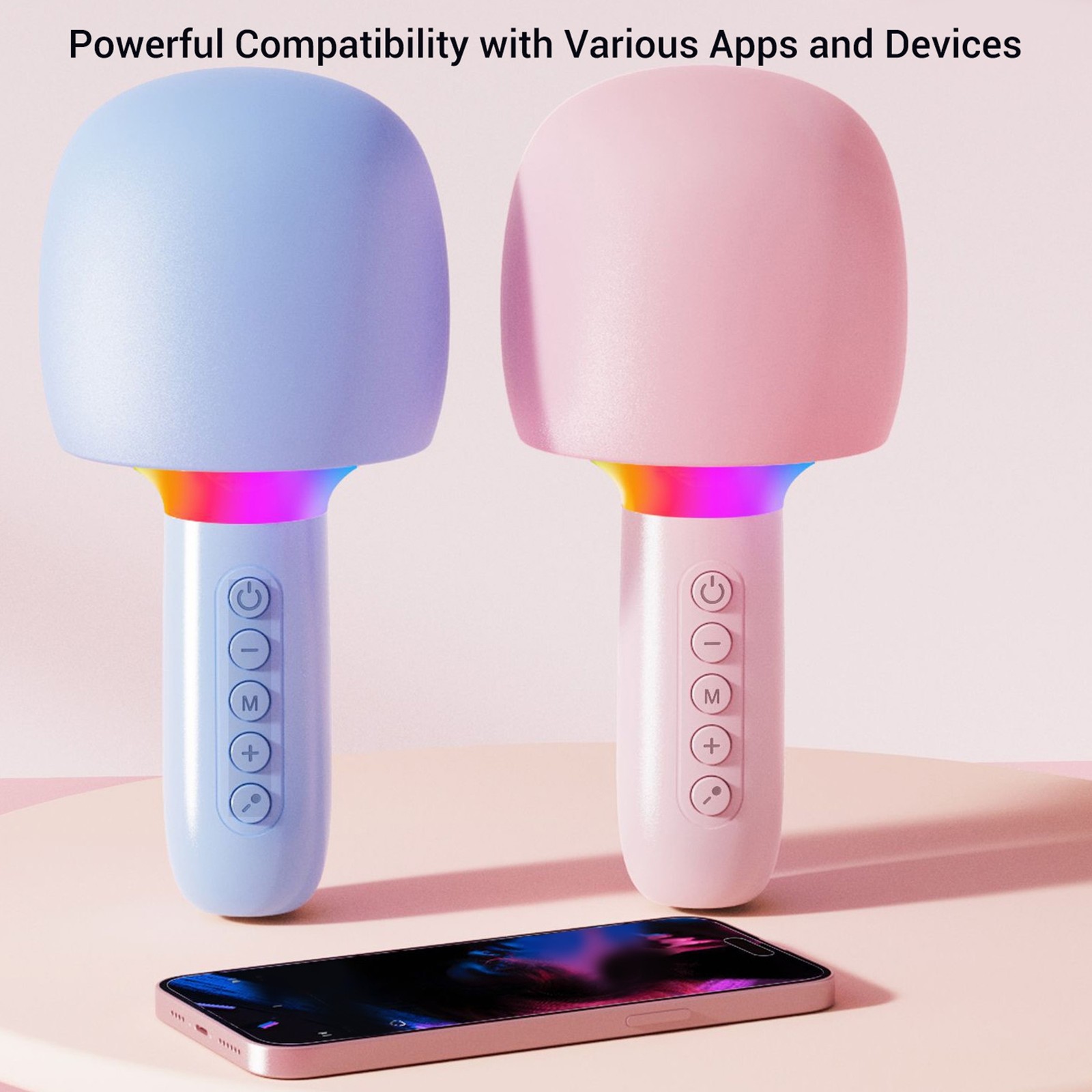 °Wireless Bluetooth Karaoke Microphone Machine Portable Handheld Mic Speaker