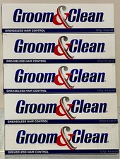 5 Groom and Clean Cream Gel Greaseless Hair Control Cream 4.5oz Groom and