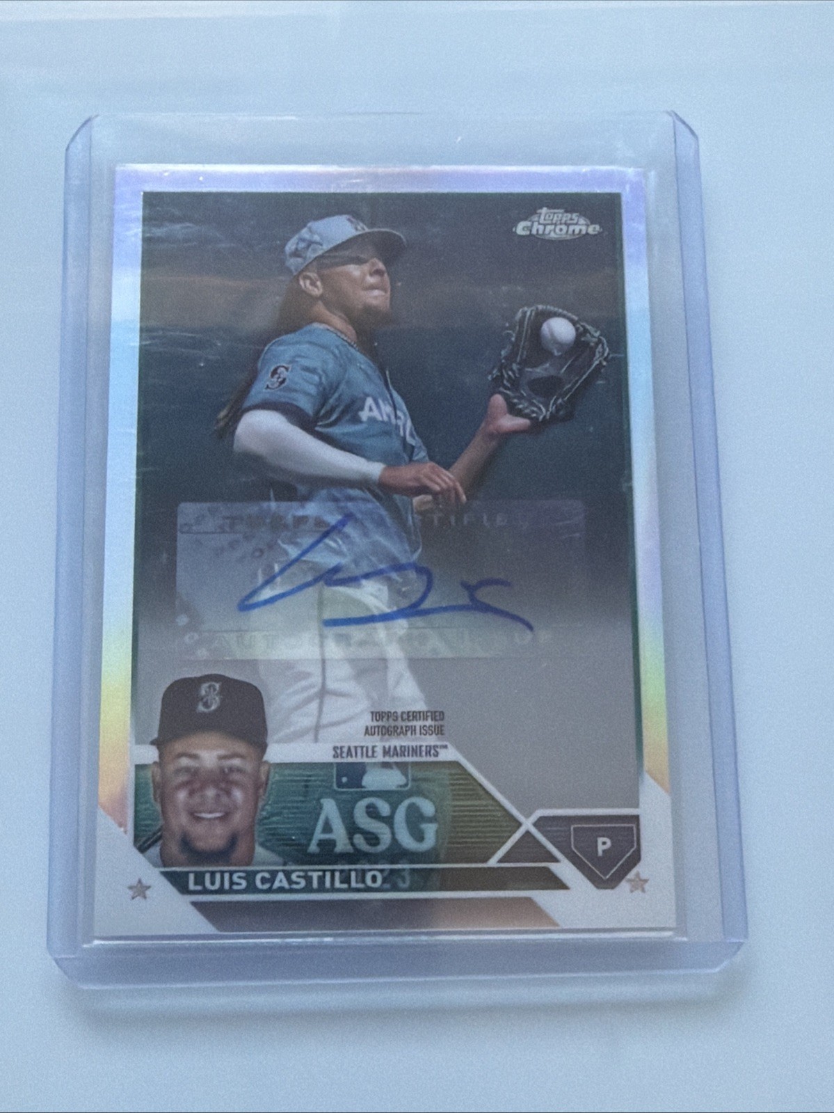 2023 Topps Chrome Update Series - 2023 All-Star Game Autographs Luis Castillo