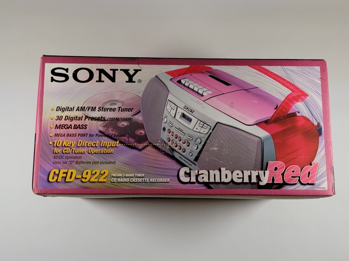 Sony CFD-922 CD/Radio/Cassette Boombox for sale online | eBay
