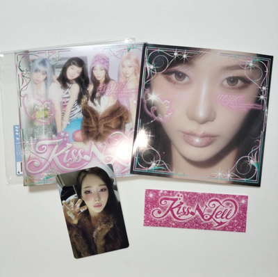 aespa KISS N TELL POSTER Ver. OPENED ALBUM with PHOTO CARD | eBay