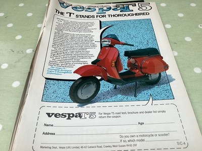 VESPA T5 ROLLER WERBEARTIKEL.