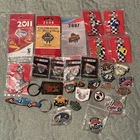 NASCAR VINTAGE LOT OF 30 COLLECTIBLES HAT PINS KEY RING RICHARD PETTY Coke