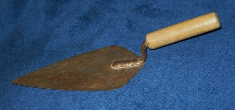 Flat Bladed London Pattern Masonry Pointing Trowel 7-1/2" X 3-3/4" ~ Vintage
