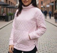 Jones New York Contemporary Sweat Shirt Womens Pink Medium