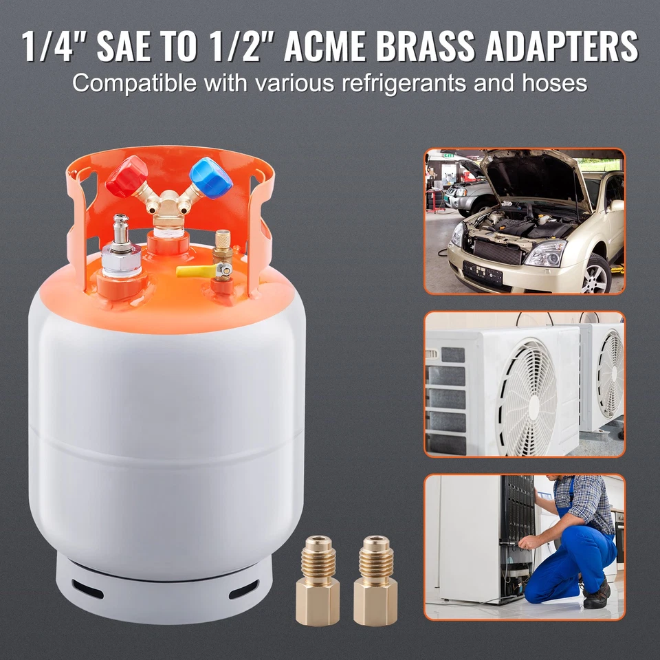 Kältemittel Rückgewinnung Zylindertank 30lbs Rückgewinnung 800psi - Bild 3 von 4