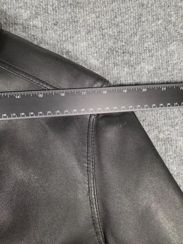 JF J. Ferrar Genuine Lambskin Black Leather Jacket Small image 8