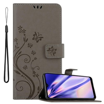 Hülle für Samsung Galaxy A21 Schutzhülle Blumen Handy Cover Case Tasche Etui
