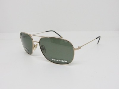 SAFILO UFO 5 MLHRC 57 Gold mit grünen polarisierten Gläsern Herren Sonnenbrille