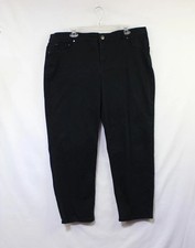 Terra  Sky Straight Jeans Womens Size 20WBlack Stretch Denim Pants High Rise