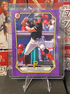 #ad 2026 Bowman Konnor Griffin Purple Paper 249 250 #BP 92 Pittsburgh Pirates $24.99