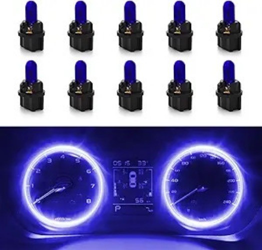 10PCS Halogen Instrument Cluster Bulbs Kit, Dashboard Lights for C Color: Blue