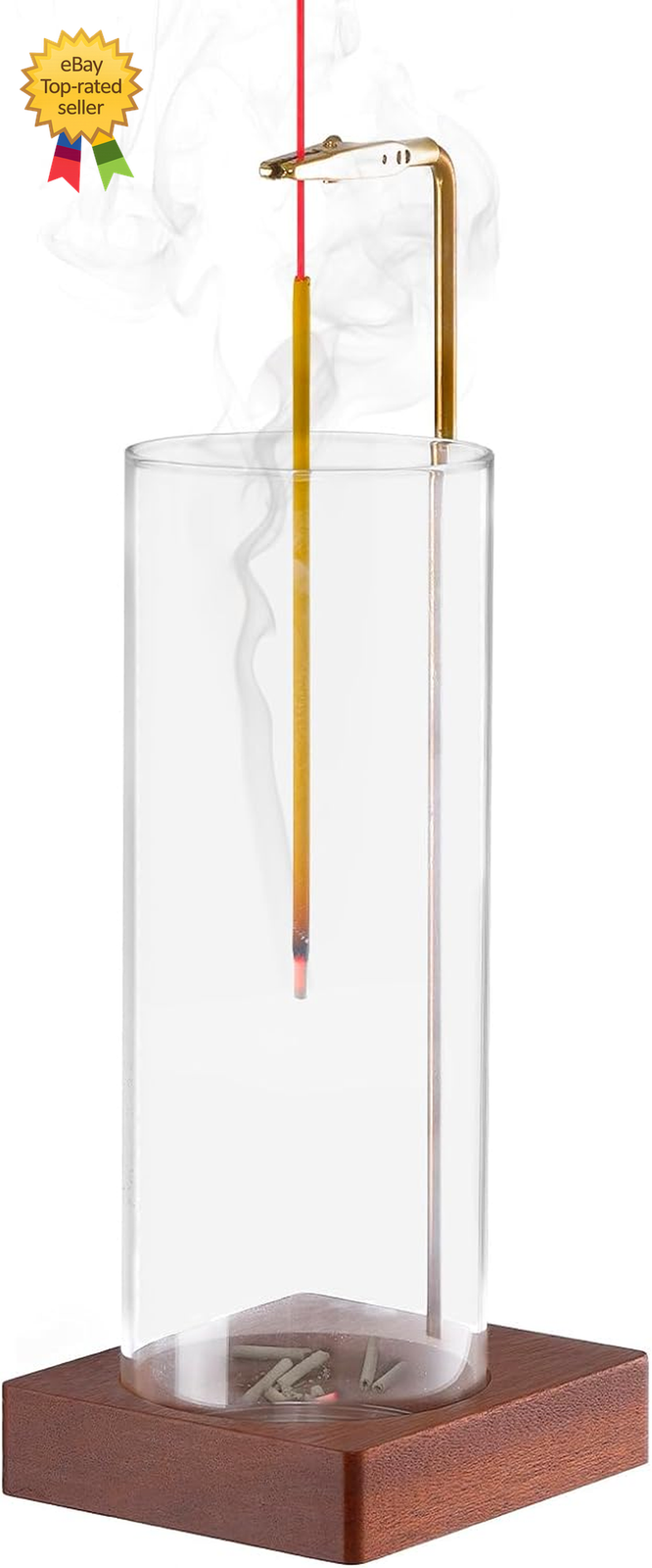 Incense Holder for Sticks  Insence Stick Holder Ash Catcher with Removable Glass