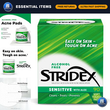 Medicated Acne Treatment Pads for Sensitive Skin, 90 Count, Pack of 3