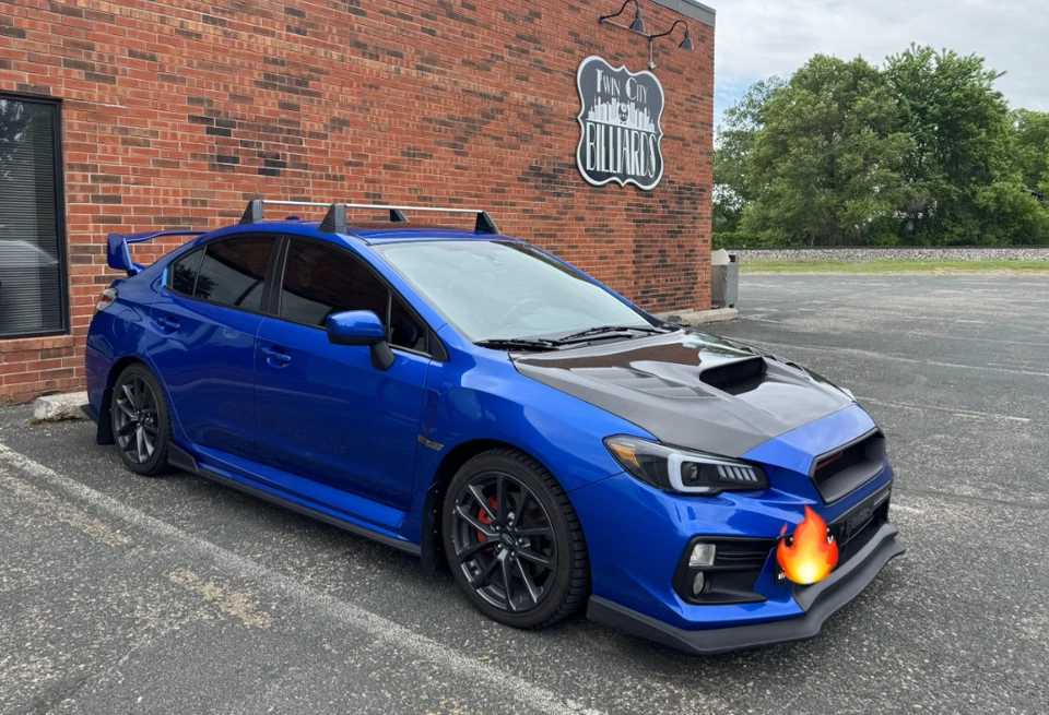 Campana de refrigeración VS ventilada de fibra de carbono para Subaru Impreza STI WRX VAB 2015-2021 Foto 3 de 4