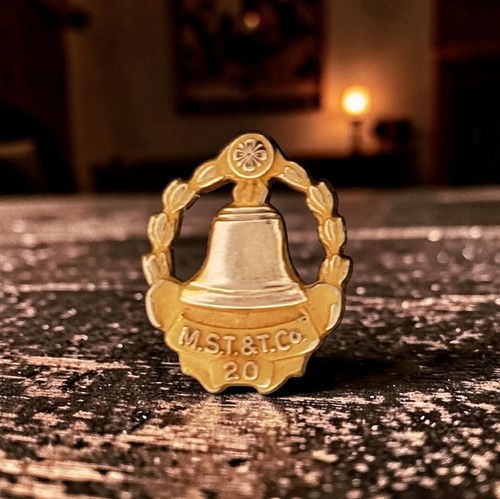Vtg Mountain States Telephone Telegraph Co 20 Year Service Award 1/10 10K Gold